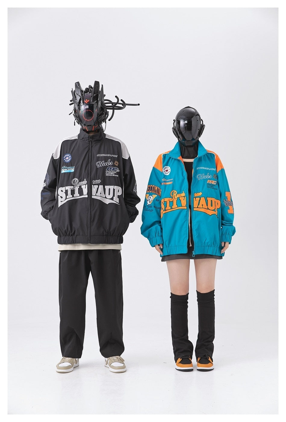 Hip-Hop Street Embroidery Multicolor Jacket