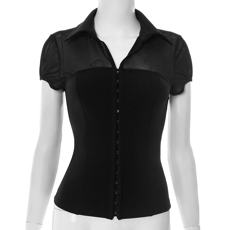 V-neck T-shirt Top