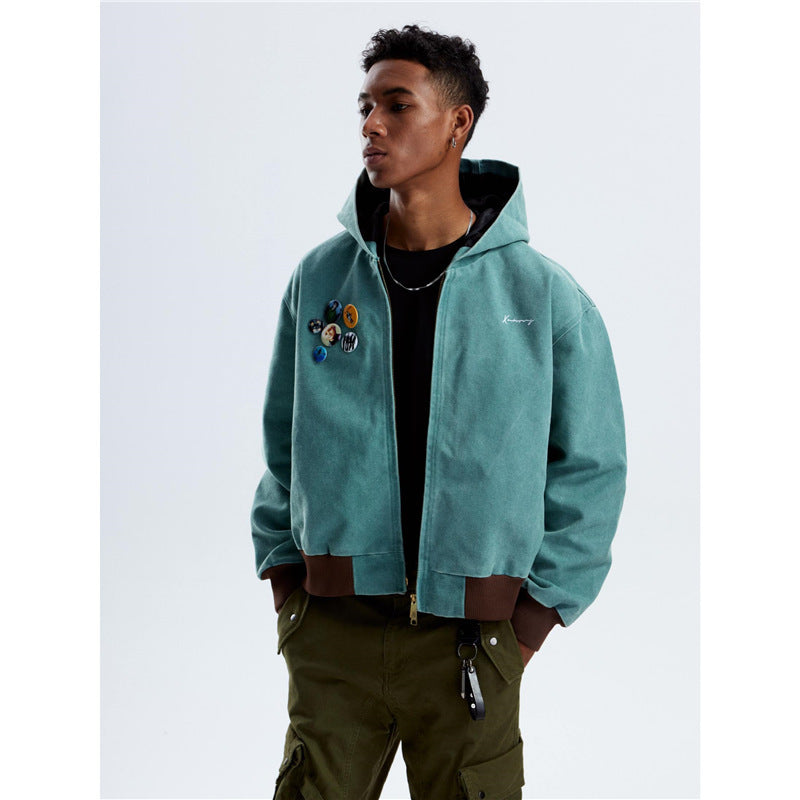 Heavy Washed Hooded Jacket