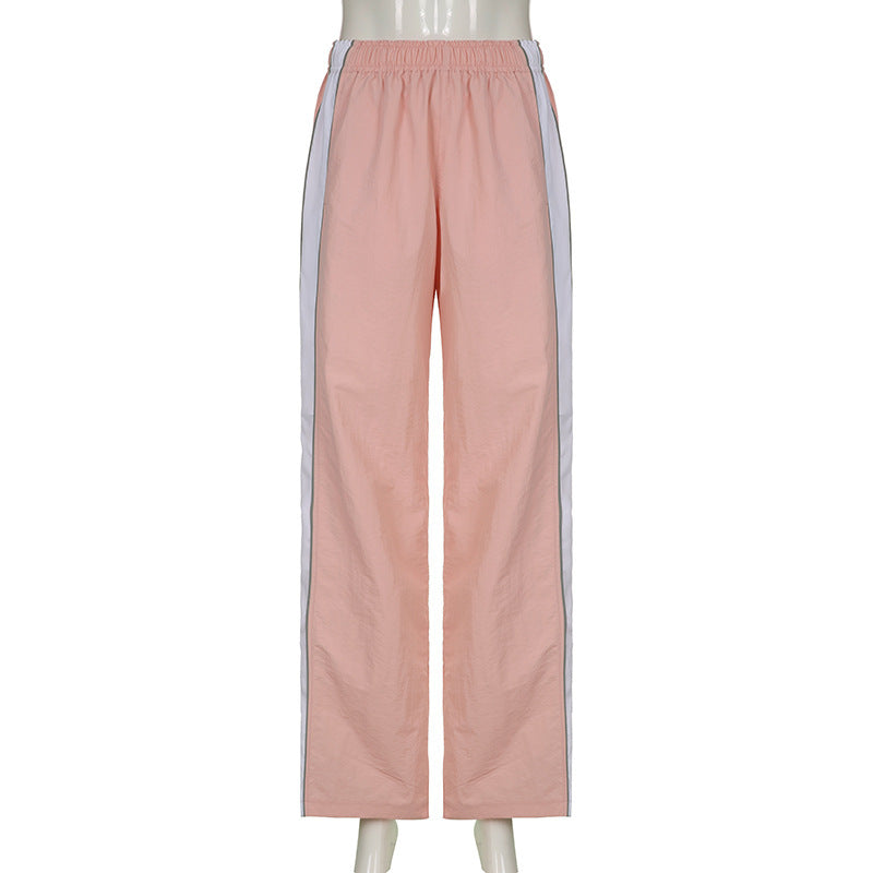 Elastic Low Waist Casual Pants
