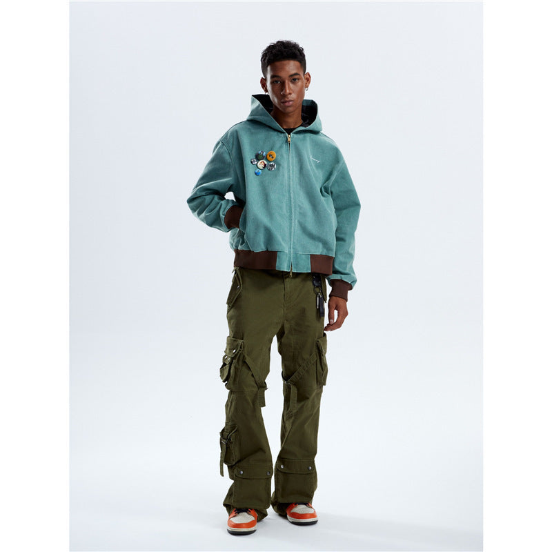 Heavy Washed Hooded Jacket