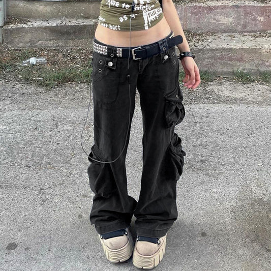 Three Dimensional Pocket Splicing Pants