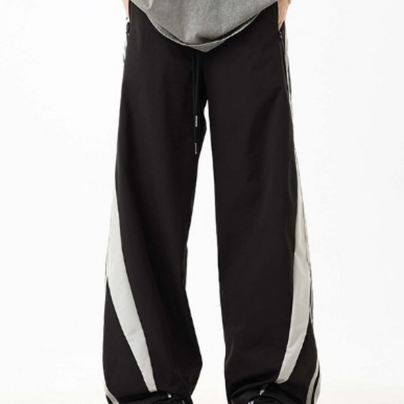 American Retro Striped Sweatpants
