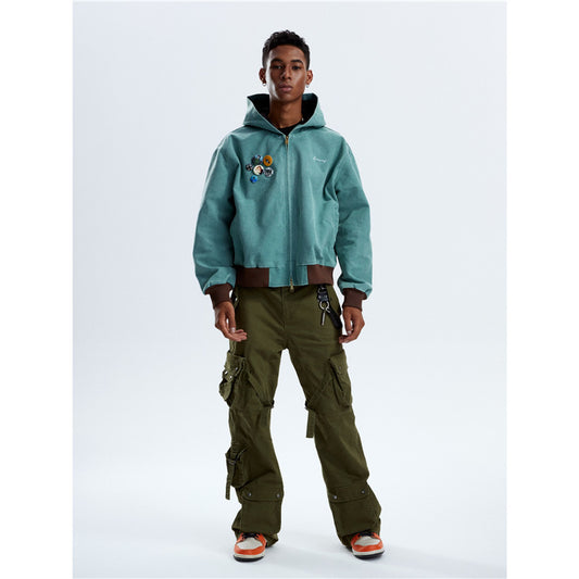 Heavy Washed Hooded Jacket