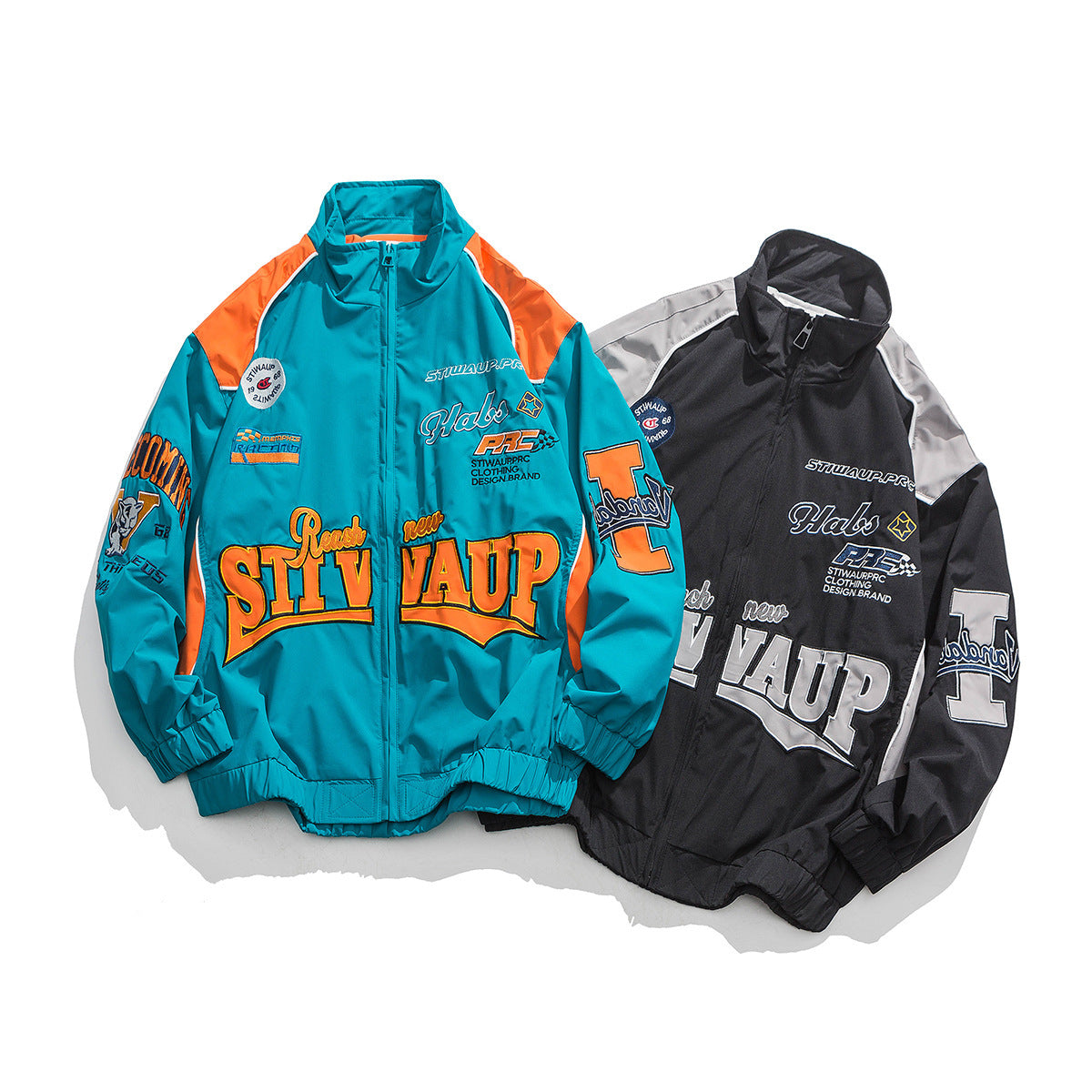 Hip-Hop Street Embroidery Multicolor Jacket