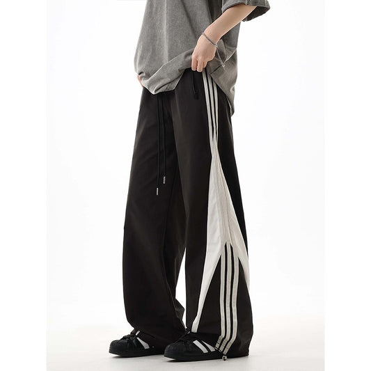 American Retro Striped Sweatpants