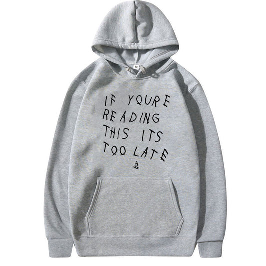 Drake Letter Print Hoodie