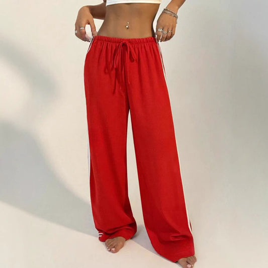 Relaxed Casual Straight-leg Sports Pants