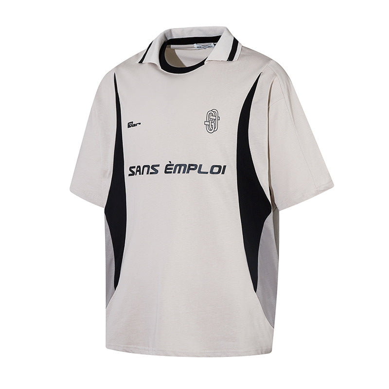 Retro Deconstruction Stitching T-shirt