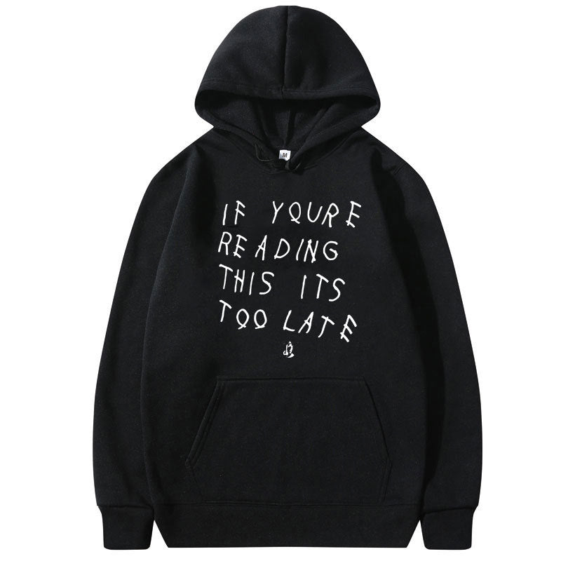 Drake Letter Print Hoodie