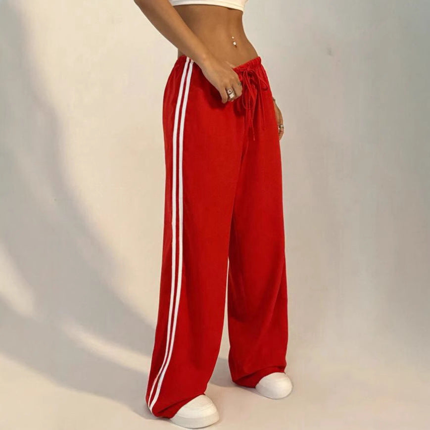 Relaxed Casual Straight-leg Sports Pants