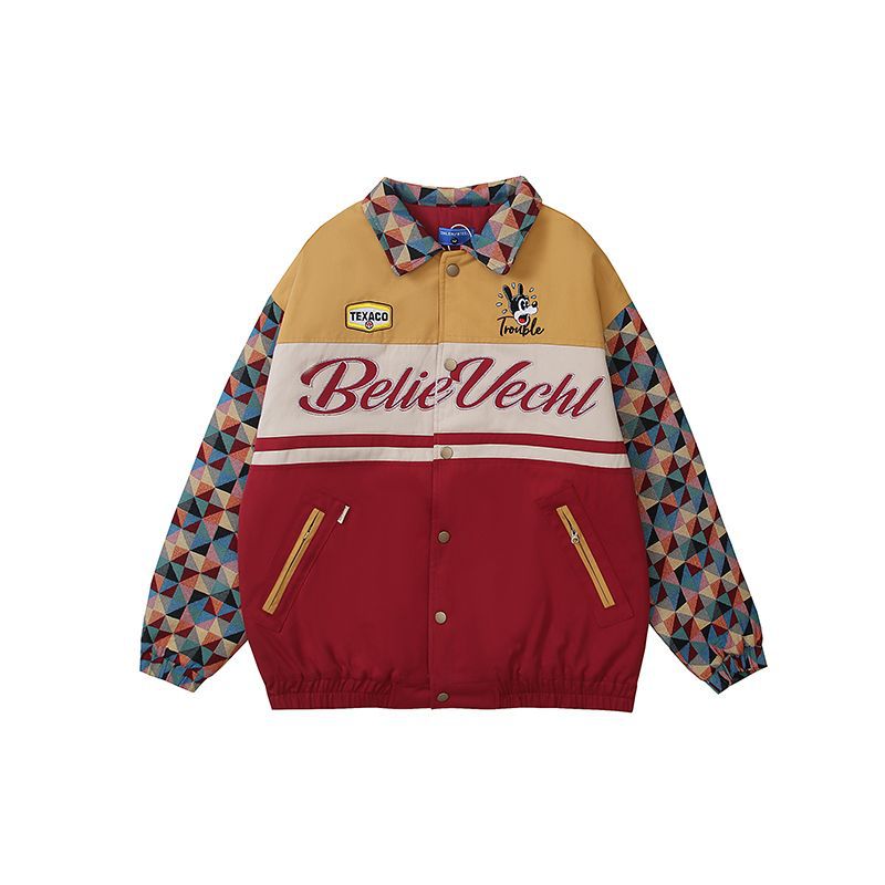 Retro Polo Collar Jacket