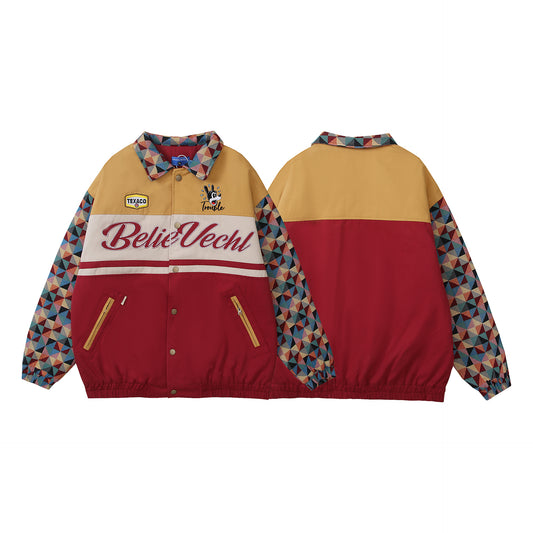 Retro Polo Collar Jacket