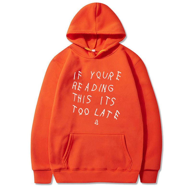 Drake Letter Print Hoodie