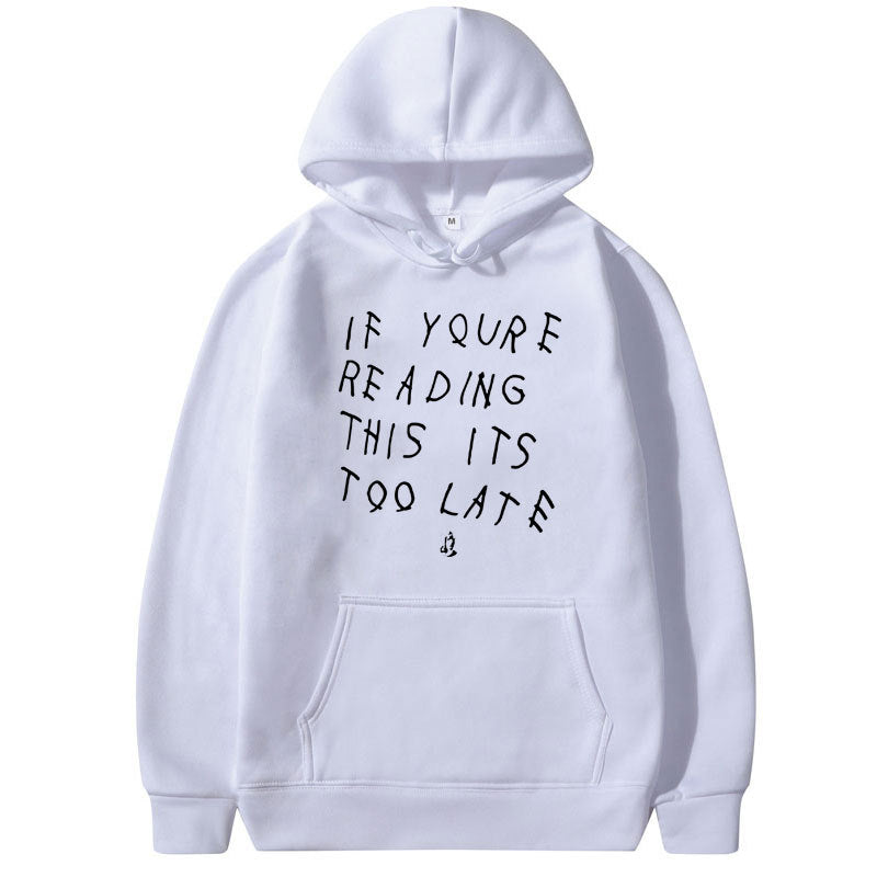 Drake Letter Print Hoodie