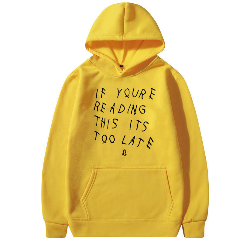 Drake Letter Print Hoodie
