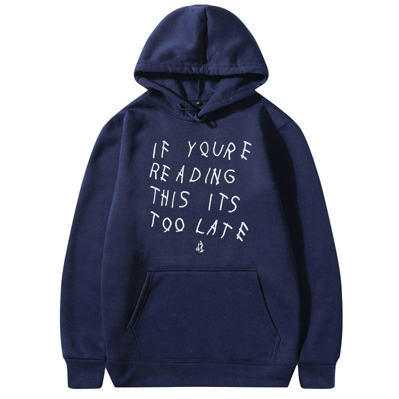 Drake Letter Print Hoodie