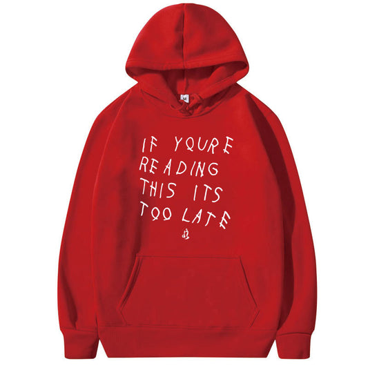 Drake Letter Print Hoodie