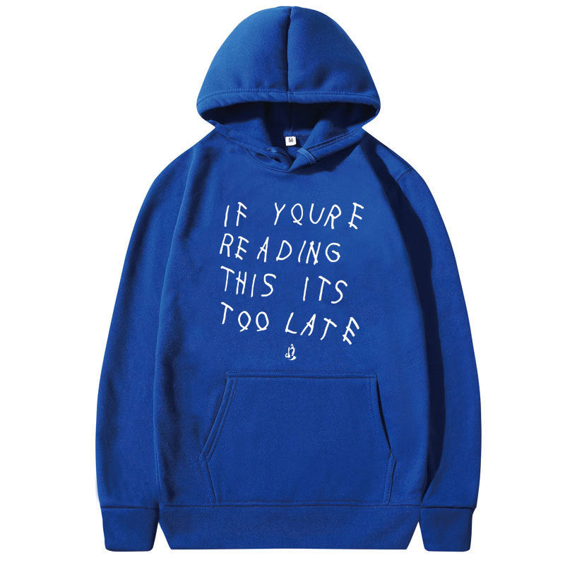 Drake Letter Print Hoodie