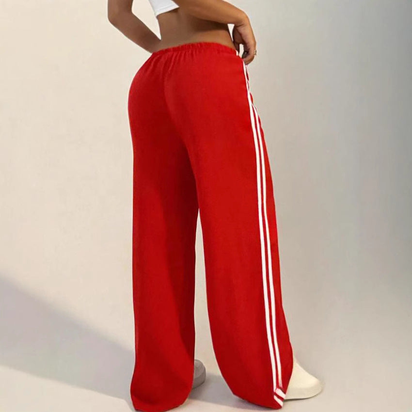 Relaxed Casual Straight-leg Sports Pants