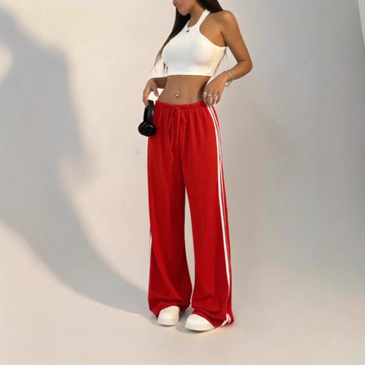 Relaxed Casual Straight-leg Sports Pants