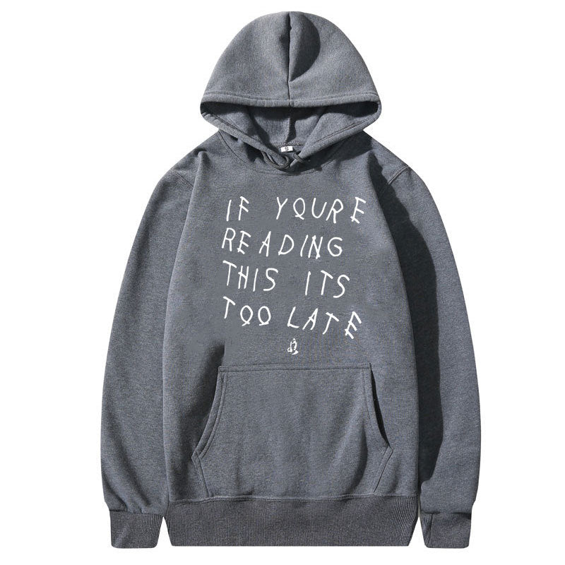Drake Letter Print Hoodie