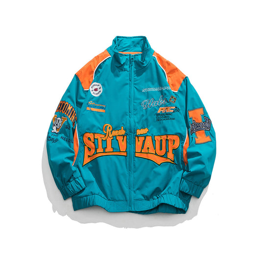 Hip-Hop Street Embroidery Multicolor Jacket