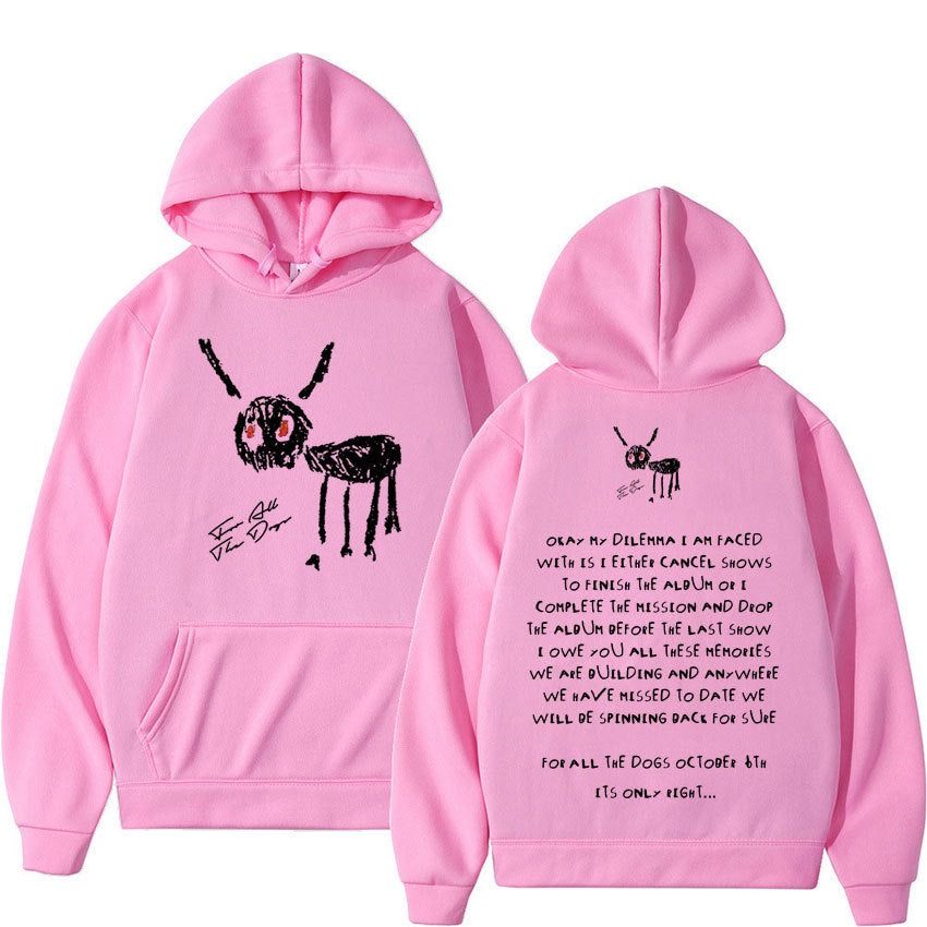 Drake "For All The Dogs" Letter Print Hoodie