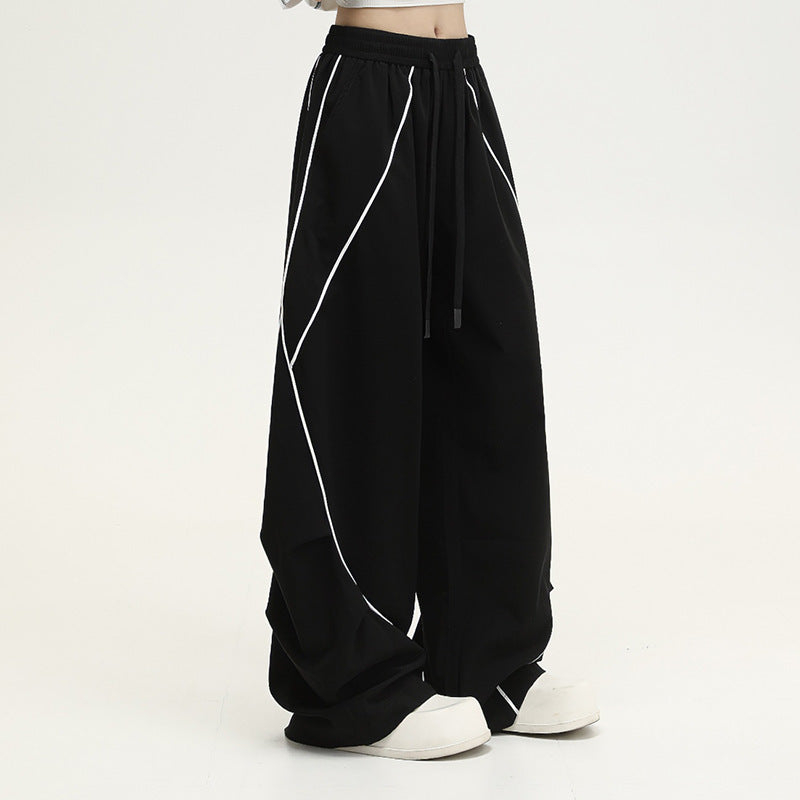 Pleated Hip Hop Sports Wide-leg Pants