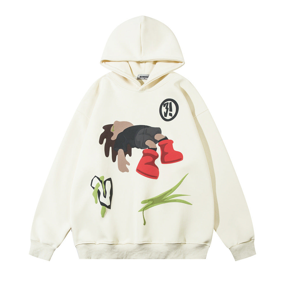 Printed Relaxed Hoodie