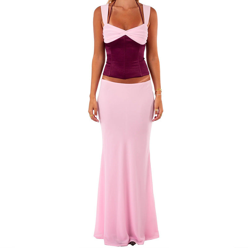 Spaghetti-strap Crop Top
