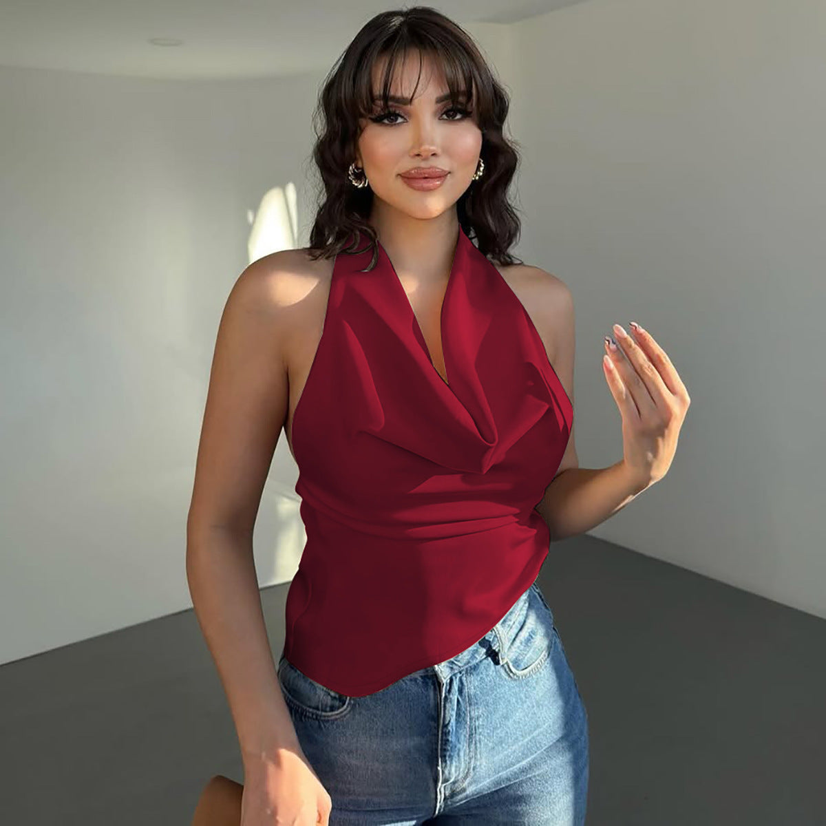 Halter Backless Tank Vest