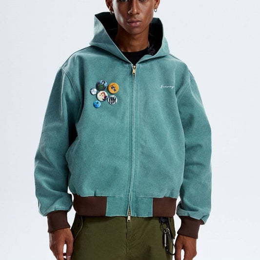 Heavy Washed Hooded Jacket