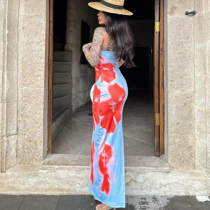 Slim Slit Party Beach Dress