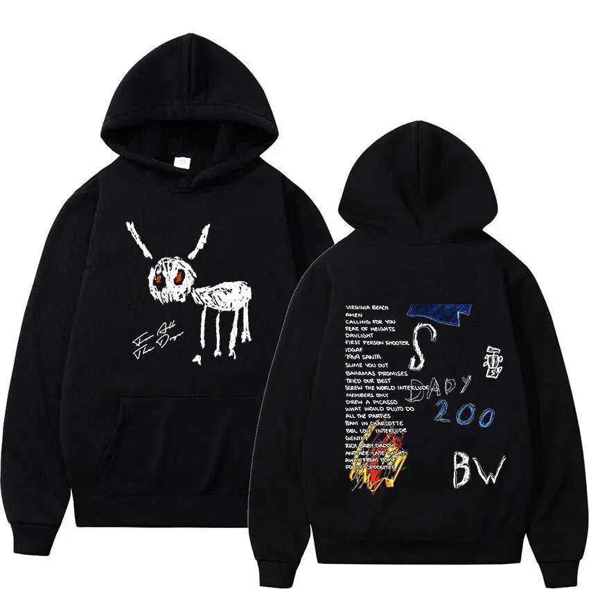 Drake "For All The Dogs" Letter Print Hoodie