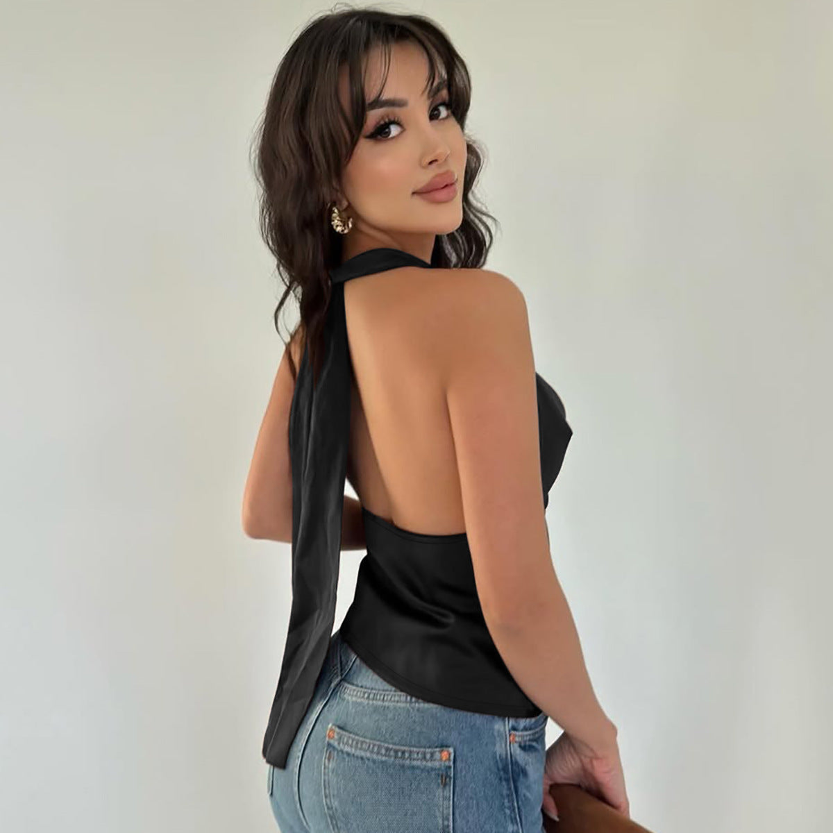 Halter Backless Tank Vest