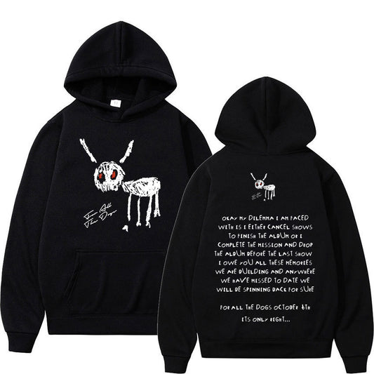 Drake "For All The Dogs" Letter Print Hoodie