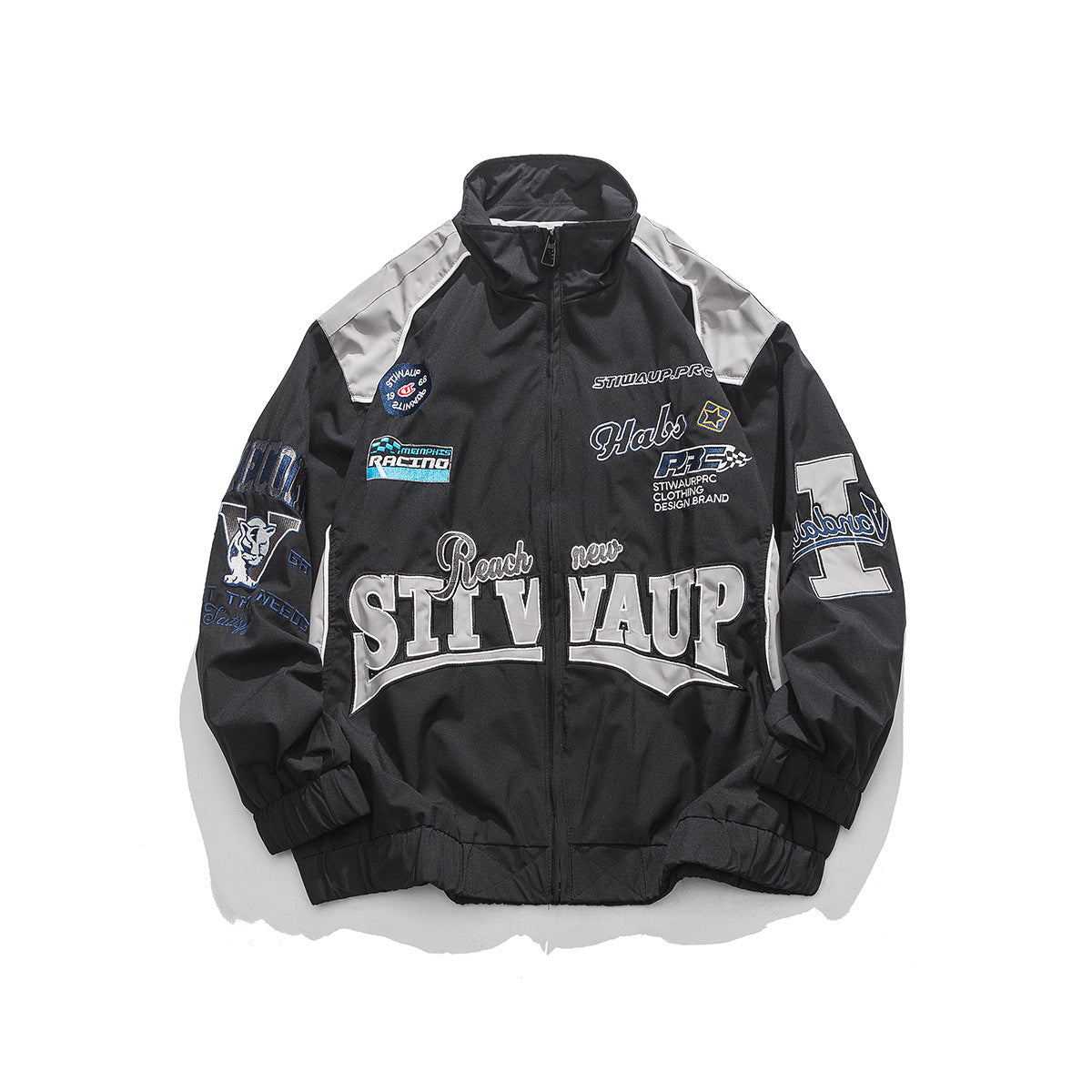 Hip-Hop Street Embroidery Multicolor Jacket