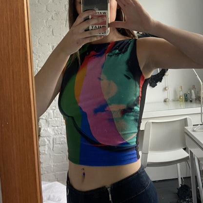 Retro Painting Print  Tank Top