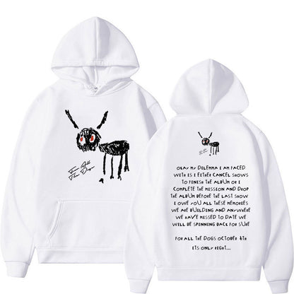 Drake "For All The Dogs" Letter Print Hoodie