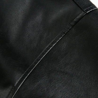 American Retro Hooded Leather Jacket