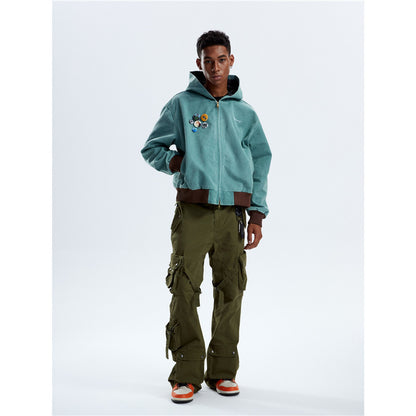 Heavy Washed Hooded Jacket