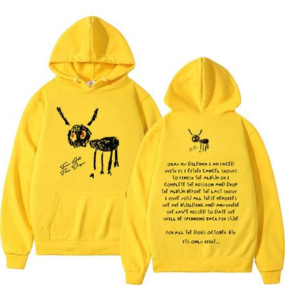 Drake "For All The Dogs" Letter Print Hoodie