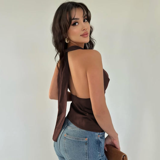 Halter Backless Tank Vest