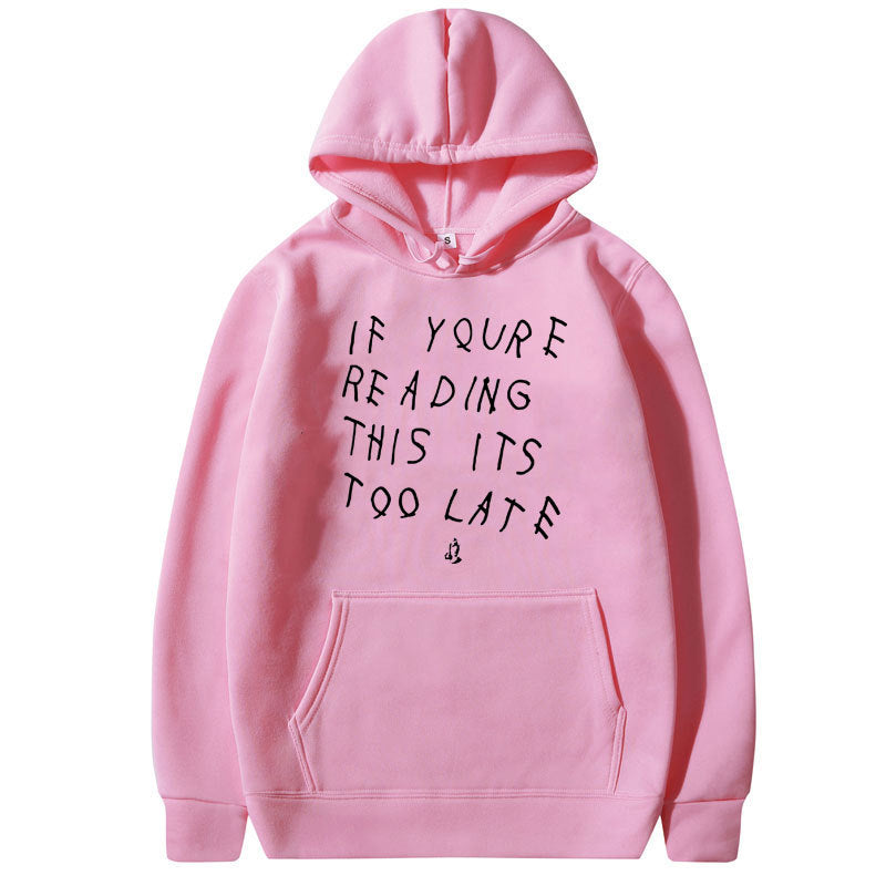 Drake Letter Print Hoodie