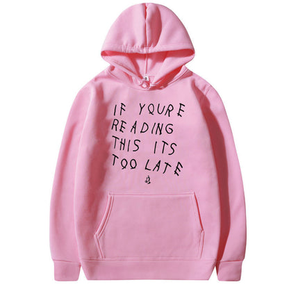 Drake Letter Print Hoodie