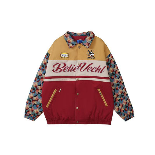 Retro Polo Collar Jacket