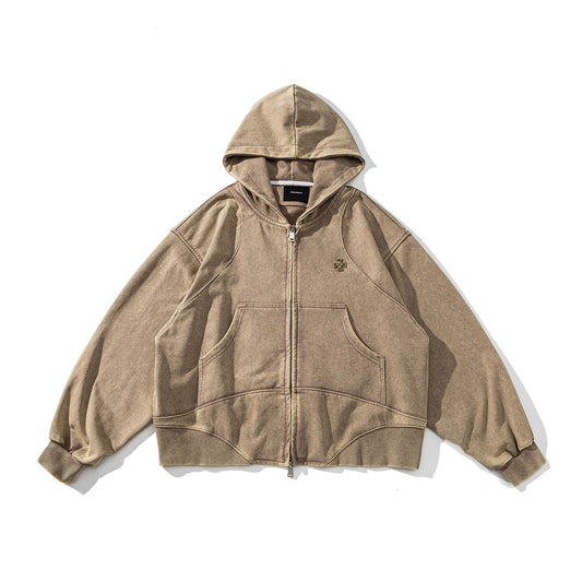 Deconstructed Washed Hoodie