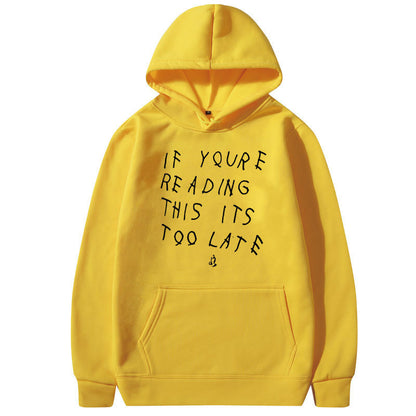 Drake Letter Print Hoodie