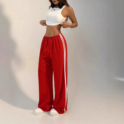 Relaxed Casual Straight-leg Sports Pants